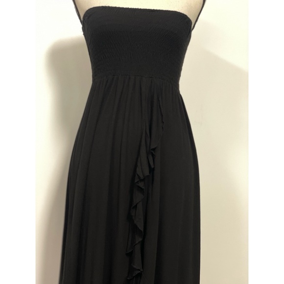 Raviya Tube Top Smocked Tube Top Dress Black Size S - Picture 3 of 5